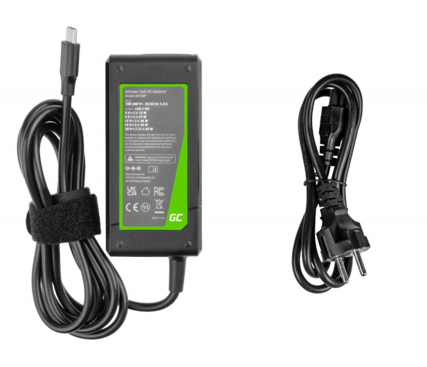 GREENCELL USB-C 45W 5V-9V-12V-15V/3A, 20V/2.25A Power Delivery AD133P - 739369 - zdjęcie 2